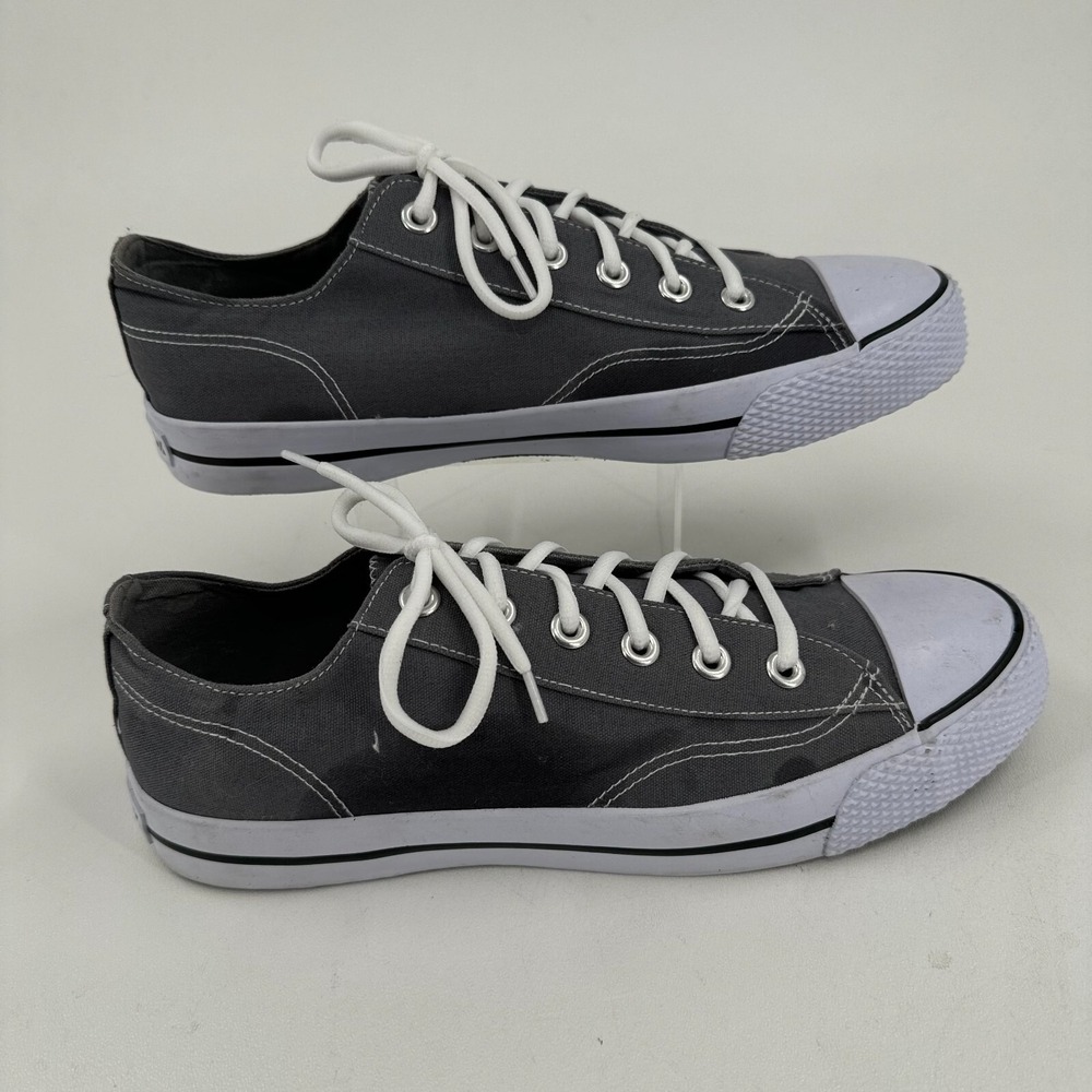 Airwalk Shoes Sneakers MENS Gray Canvas Lace Up Low Top Athletic SIZE 9